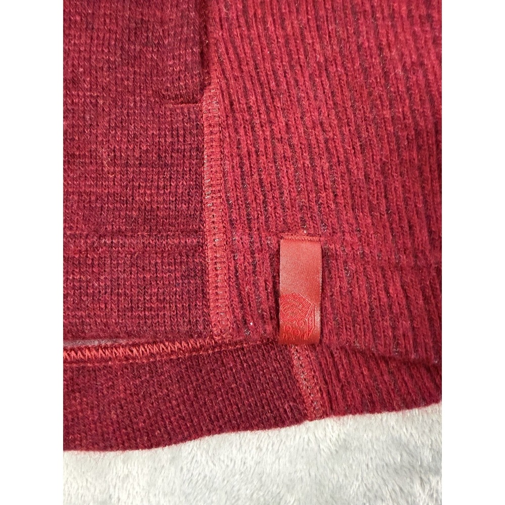 Mountain Hardwear Jacket Women's Small Red Full Zip Wool Blend Sarafin Sweater - Picture 10 of 10